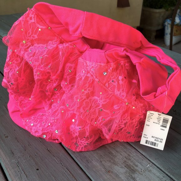 Justice Hot Pink Ruffled Purse (NEW) - Picture 4 of 8